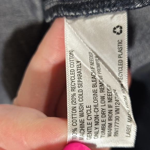 Kika Vargas Dark Denim Look Button Up Shirt/Top/Blouse Sz X-Small - Picture 6 of 6